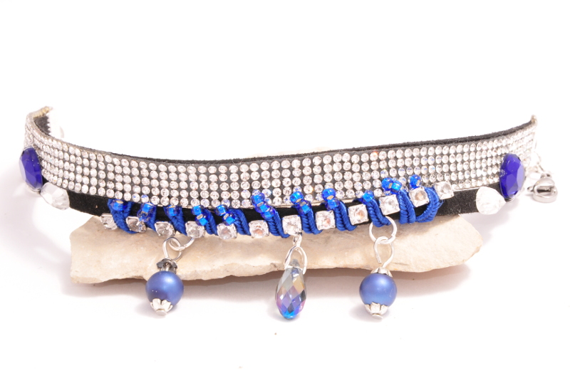 chabry,cornflowers,bransoletka,kryształki,łezka,biżuteria wieczorowa,