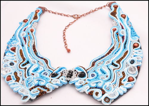 soutache, collar, kołnierzyk, biżuteria, jewelry, 