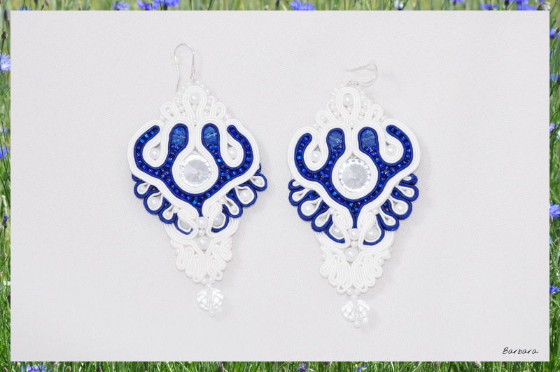 chbry, chabrowa rozkosz, małżeństwo, dusza, połączenie dusz, biżuteria ślubna, soutache, sutasz, bigle, srebrne bigle, kolczyki ślubne, kolczyki, kwiaty,