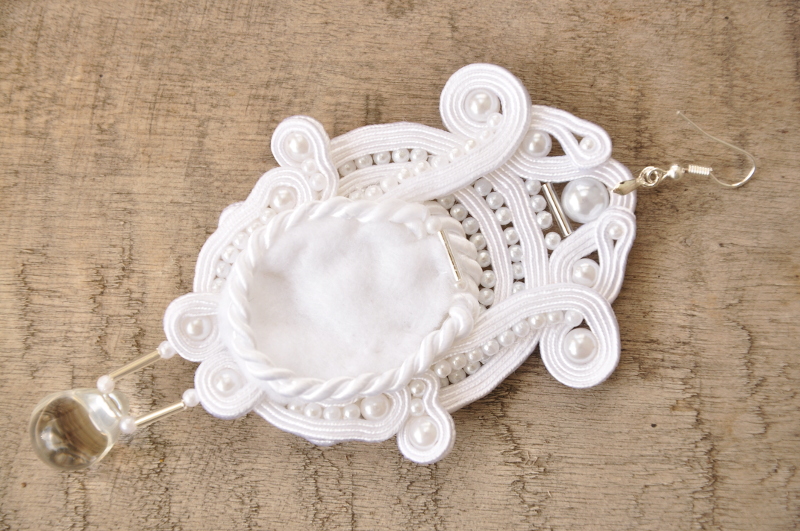 wedding,white earrings,wedding earrings,kolczyki ślubne,biżuteria ślubna,biała biżuteria,białe kolczyki,