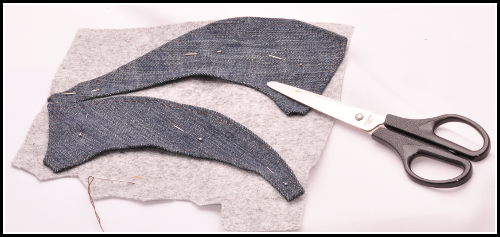 sutasz, soutache, filc, biżuteriakołnierzyk