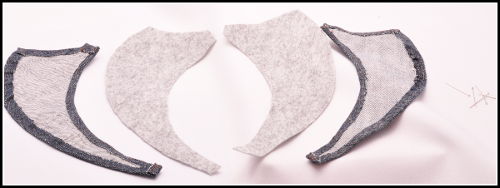 sutasz, soutache, biżuteria, kołnierzyk,filc, jeans, wykrój