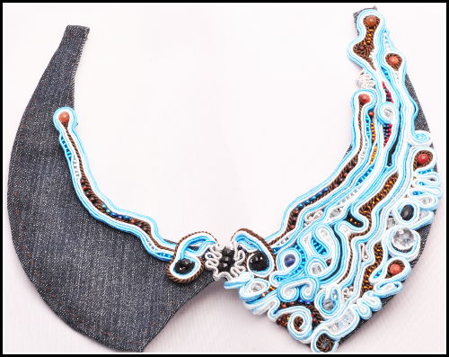 soutache, sutasz, kołnierzyk, biżuteria, 
