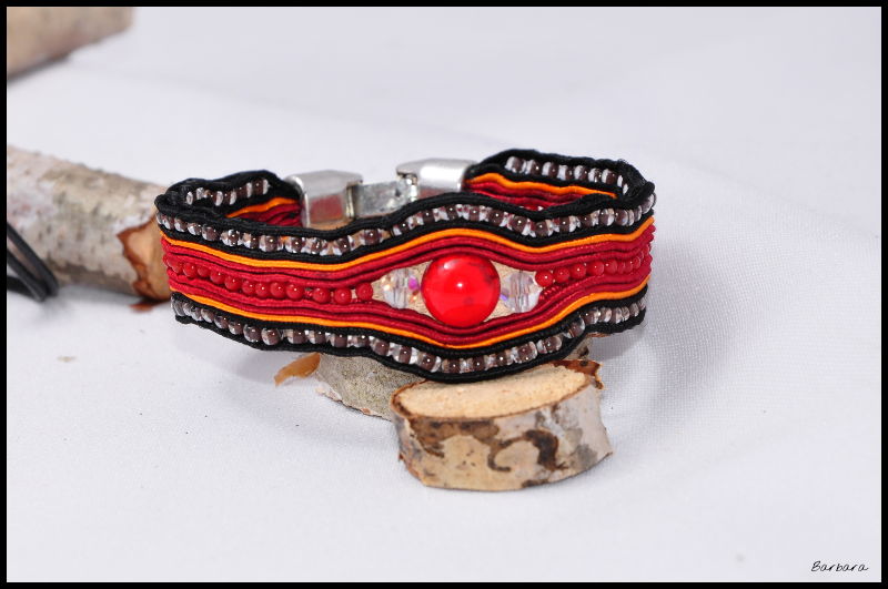 coral reef, red coral, stones, coral, reef, pendant, heart, warm heart, bracelet, soutache, set, jewellery