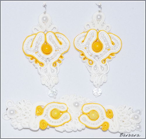  ślubna biżuteria, soutache, sutasz, podkowa, panna młoda, biżuteria na ślub,