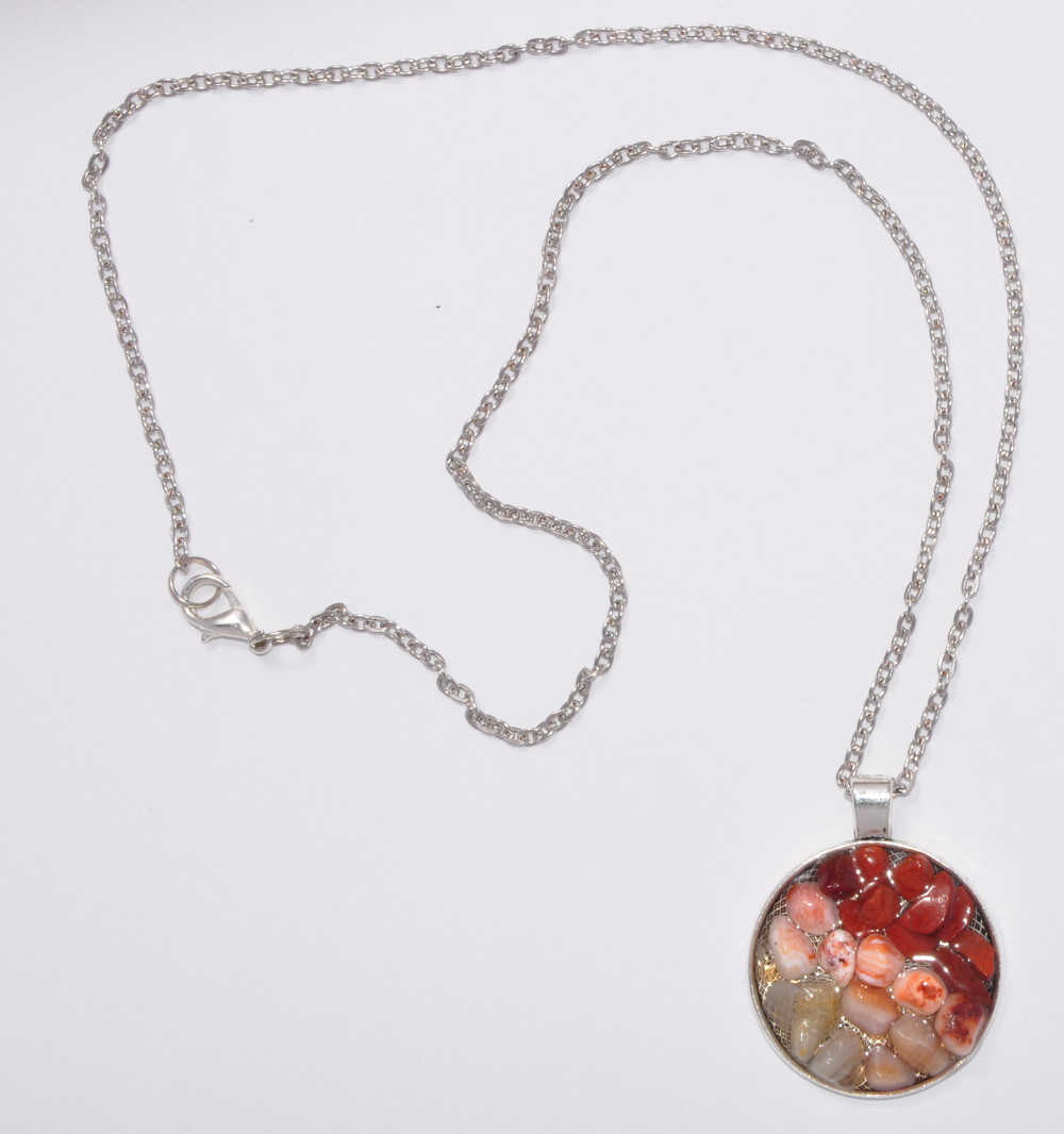 Volcano,Solfatara,Stones,Solfatara stones,pendant with stones,Stone pendant,silver chain,resin pendant,stone in resin,wisiorek z żywicy