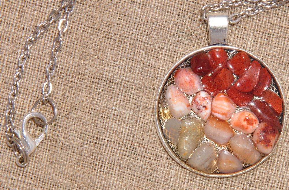 Volcano,Solfatara,Stones,Solfatara stones,pendant with stones,Stone pendant,silver chain,resin pendant,stone in resin,wisiorek z żywicy